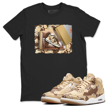 WNBA x Air Jordan 3 “Desert Camo” shirts to match jordans New Kicks sneaker match tees Air Jordan 3 Desert Camo SNRT Sneaker Release Tees Clothing Sneakerhead ShirtsBlack 1 unisex cotton tee