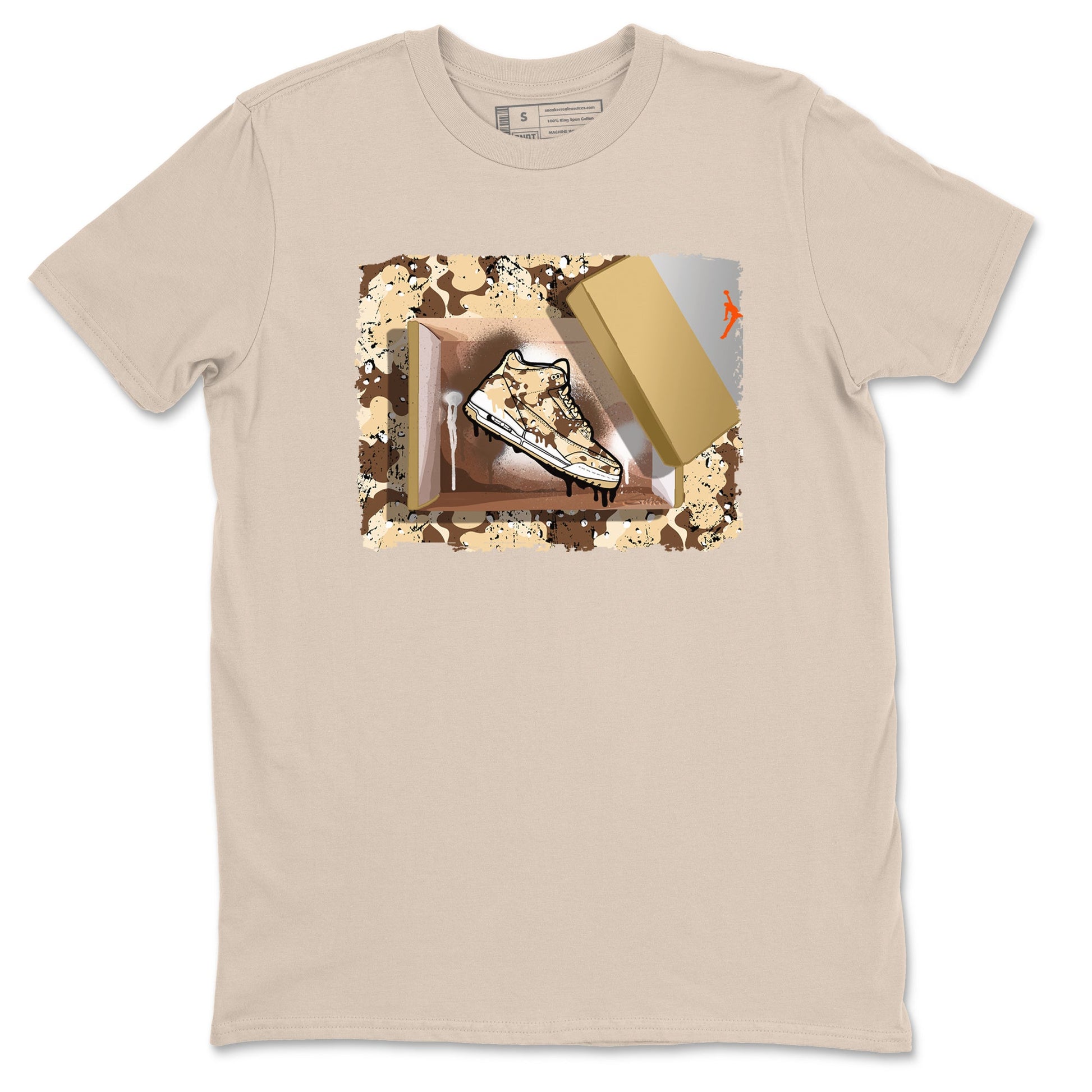 WNBA x Air Jordan 3 “Desert Camo” shirts to match jordans New Kicks sneaker match tees Air Jordan 3 Desert Camo SNRT Sneaker Release Tees Clothing Sneakerhead ShirtsSand 2 unisex cotton tee