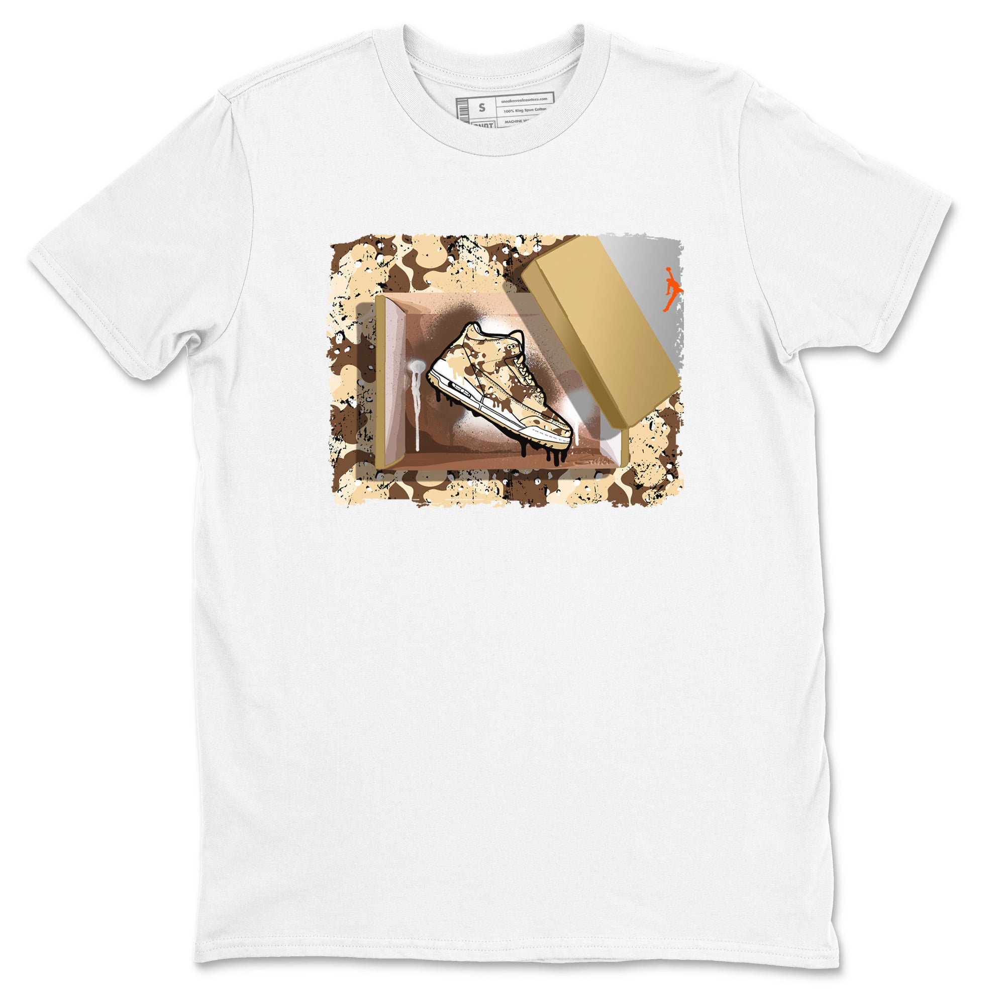 WNBA x Air Jordan 3 “Desert Camo” shirts to match jordans New Kicks sneaker match tees Air Jordan 3 Desert Camo SNRT Sneaker Release Tees Clothing Sneakerhead ShirtsWhite 2 unisex cotton tee