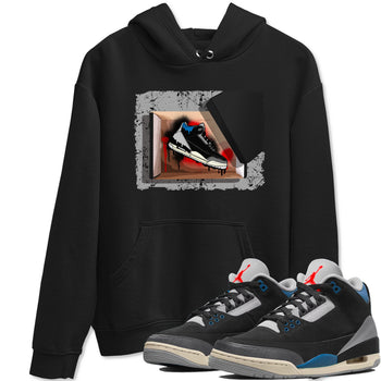 New Kicks sneaker match t-shirt styled to complete your fit with the Air Jordan 3 Rare Air sneakers, shown in Black 1.