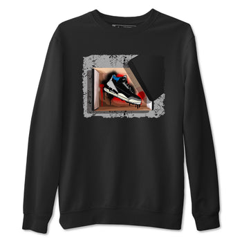 New Kicks sneaker match t-shirt styled to complete your fit with the Air Jordan 3 Rare Air sneakers, shown in Black 2.