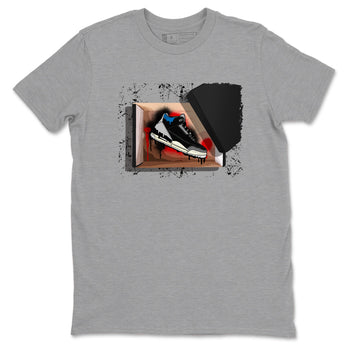 New Kicks sneaker match t-shirt styled to complete your fit with the Air Jordan 3 Rare Air sneakers, shown in Heather Grey 2.