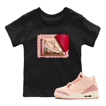 3s Valentines Day shirts to match jordans New Kicks best t shirts to wear with jordans Air Jordan 3 Valentines Day match shoes to clothes SNRT Sneaker Tees Youth Baby Black 1 tee