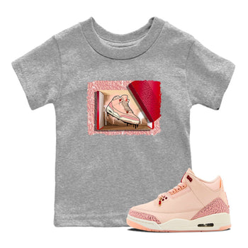3s Valentines Day shirts to match jordans New Kicks best t shirts to wear with jordans Air Jordan 3 Valentines Day match shoes to clothes SNRT Sneaker Tees Youth Baby Heather Grey 1 tee
