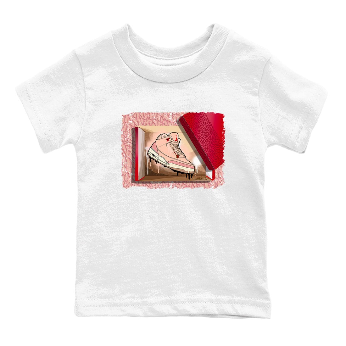 3s Valentines Day shirts to match jordans New Kicks best t shirts to wear with jordans Air Jordan 3 Valentines Day match shoes to clothes SNRT Sneaker Tees Youth Baby White 2 tee