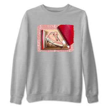 3s Valentines Day shirts to match jordans New Kicks best t shirts to wear with jordans Air Jordan 3 Valentines Day match shoes to clothes SNRT Sneaker Tees unisex cotton Heather Grey 2 shirts