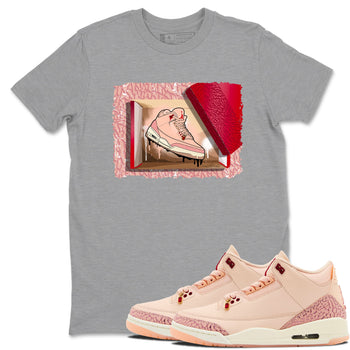 3s Valentines Day shirts to match jordans New Kicks best t shirts to wear with jordans Air Jordan 3 Valentines Day match shoes to clothes SNRT Sneaker Tees unisex cotton Heather Grey 1 shirts