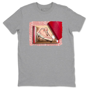 3s Valentines Day shirts to match jordans New Kicks best t shirts to wear with jordans Air Jordan 3 Valentines Day match shoes to clothes SNRT Sneaker Tees unisex cotton Heather Grey 2 shirts