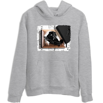 Sneaker match tees – Sneaker Tees To Match Air Jordan 4 Black Cat Shoes – New Kicks Tee Heather Grey 2