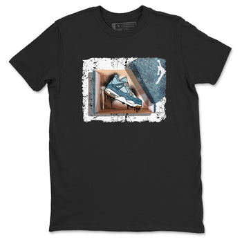 Sneaker match tees – Sneaker Tees To Match 4s Worn Blue Air Jordan 4 Denim Shoes – New Kicks Tee Black 2