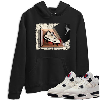 Sneaker match tees – Sneaker Tees To Match Air Jordan 4 Flight Club Shoes – New Kicks Tee Black 1