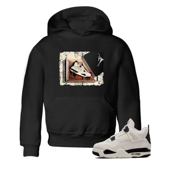 Sneaker match tees – Sneaker Tees To Match Air Jordan 4 Flight Club Shoes – New Kicks Kids T-Shirt Black 1