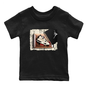 Sneaker match tees – Sneaker Tees To Match Air Jordan 4 Flight Club Shoes – New Kicks Kids T-Shirt Black 2