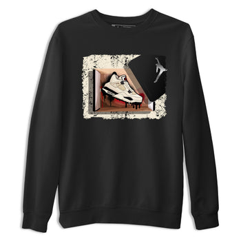 Sneaker match tees – Sneaker Tees To Match Air Jordan 4 Flight Club Shoes – New Kicks Tee Black 2