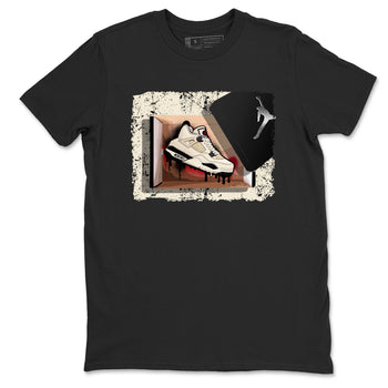Sneaker match tees – Sneaker Tees To Match Air Jordan 4 Flight Club Shoes – New Kicks Tee Black 2