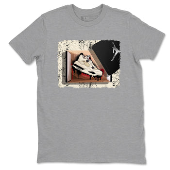Sneaker match tees – Sneaker Tees To Match Air Jordan 4 Flight Club Shoes – New Kicks Tee Heather Grey 2