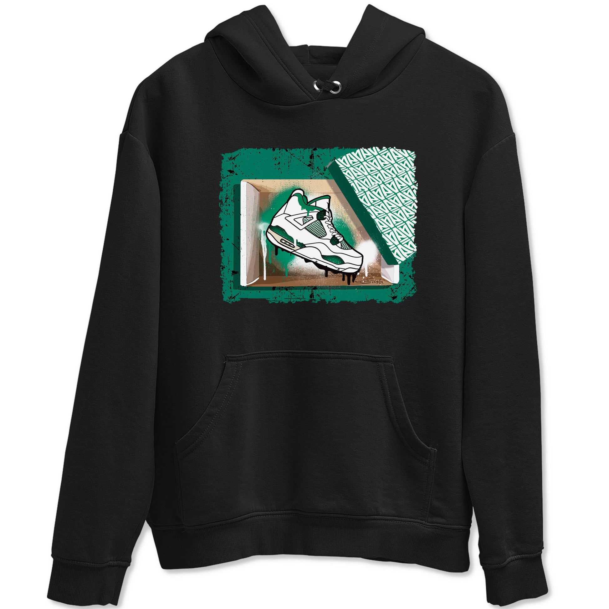 4s Oxidized Green shirts to match jordans New Kicks sneaker match tees Air Jordan 4 Oxidized Green SNRT Sneaker Tees streetwear brand Black 2 unisex cotton tee