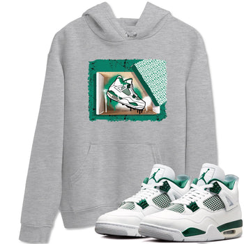 4s Oxidized Green shirts to match jordans New Kicks sneaker match tees Air Jordan 4 Oxidized Green SNRT Sneaker Tees streetwear brand Heather Grey 1 unisex cotton tee