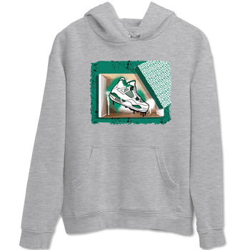 4s Oxidized Green shirts to match jordans New Kicks sneaker match tees Air Jordan 4 Oxidized Green SNRT Sneaker Tees streetwear brand Heather Grey 2 unisex cotton tee