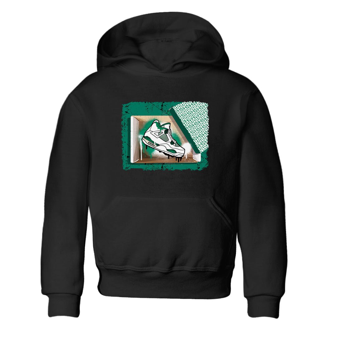 4s Oxidized Green shirts to match jordans New Kicks sneaker match tees Air Jordan 4 Oxidized Green SNRT Sneaker Tees streetwear brand Baby and Youth Black 2 cotton tee