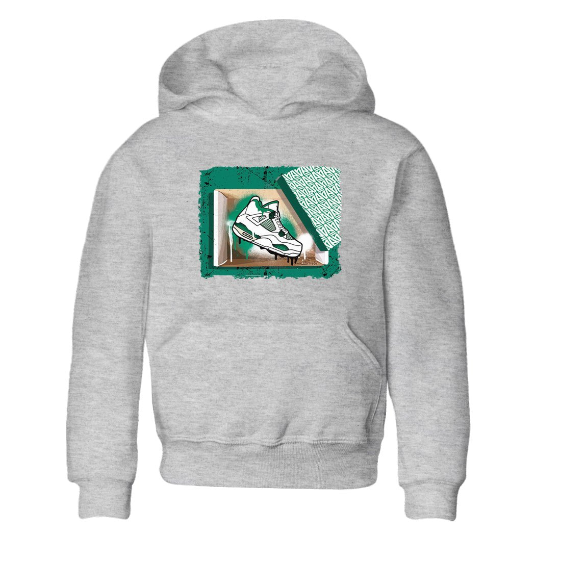 4s Oxidized Green shirts to match jordans New Kicks sneaker match tees Air Jordan 4 Oxidized Green SNRT Sneaker Tees streetwear brand Baby and Youth Heather Grey 2 cotton tee