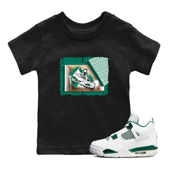 4s Oxidized Green shirts to match jordans New Kicks sneaker match tees Air Jordan 4 Oxidized Green SNRT Sneaker Tees streetwear brand Baby and Youth Black 1 cotton tee