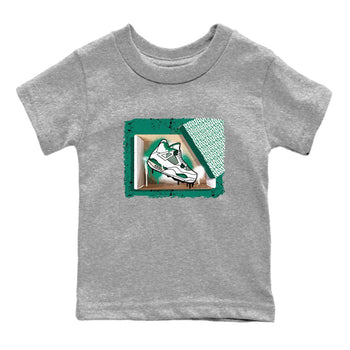 4s Oxidized Green shirts to match jordans New Kicks sneaker match tees Air Jordan 4 Oxidized Green SNRT Sneaker Tees streetwear brand Baby and Youth Heather Grey 2 cotton tee
