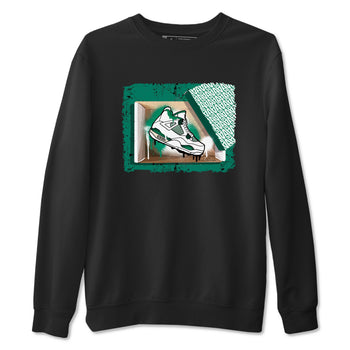 4s Oxidized Green shirts to match jordans New Kicks sneaker match tees Air Jordan 4 Oxidized Green SNRT Sneaker Tees streetwear brand Black 2 unisex cotton tee