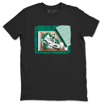 4s Oxidized Green shirts to match jordans New Kicks sneaker match tees Air Jordan 4 Oxidized Green SNRT Sneaker Tees streetwear brand Black 2 unisex cotton tee