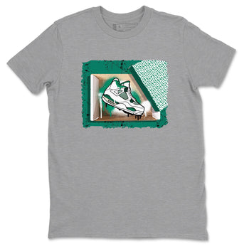 4s Oxidized Green shirts to match jordans New Kicks sneaker match tees Air Jordan 4 Oxidized Green SNRT Sneaker Tees streetwear brand Heather Grey 2 unisex cotton tee