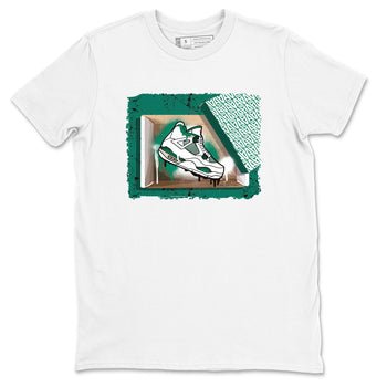 4s Oxidized Green shirts to match jordans New Kicks sneaker match tees Air Jordan 4 Oxidized Green SNRT Sneaker Tees streetwear brand White 2 unisex cotton tee