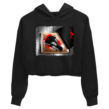 AJ5 Reimagined shirts to match jordans New Kicks best t shirts to wear with jordans Air Jordan 5 Retro OG Reimagined match shoes to clothes SNRT Sneaker Tees unisex cotton Black 2 crop tee