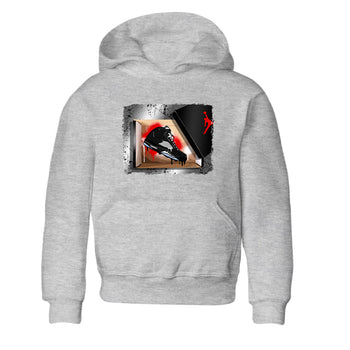 AJ5 Reimagined shirts to match jordans New Kicks best t shirts to wear with jordans Air Jordan 5 Retro OG Reimagined match shoes to clothes SNRT Sneaker Tees Youth Baby Heather Grey 2 tee