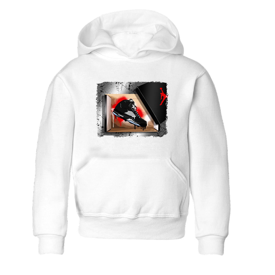 AJ5 Reimagined shirts to match jordans New Kicks best t shirts to wear with jordans Air Jordan 5 Retro OG Reimagined match shoes to clothes SNRT Sneaker Tees Youth Baby White 2 tee