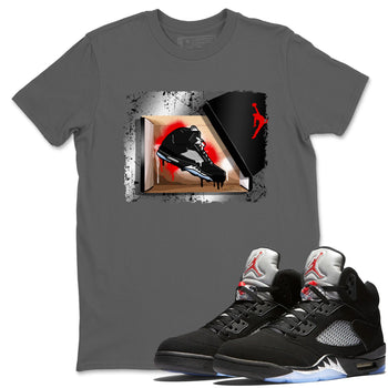 AJ5 Reimagined shirts to match jordans New Kicks best t shirts to wear with jordans Air Jordan 5 Retro OG Reimagined match shoes to clothes SNRT Sneaker Tees unisex cotton Cool Grey 1 shirts