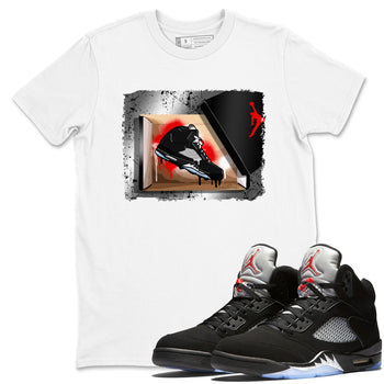 AJ5 Reimagined shirts to match jordans New Kicks best t shirts to wear with jordans Air Jordan 5 Retro OG Reimagined match shoes to clothes SNRT Sneaker Tees unisex cotton White 1 shirts