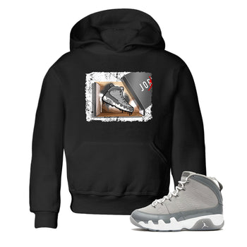 AJ 9 Cool Grey shirts to match jordans New Kicks best t shirts to wear with jordans Air Jordan 9 Retro Cool Grey match shoes to clothes SNRT Sneaker Tees Youth Baby Black 1 tee