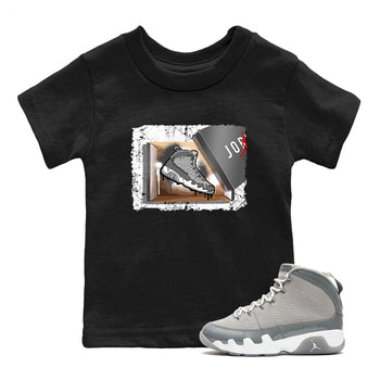 AJ 9 Cool Grey shirts to match jordans New Kicks best t shirts to wear with jordans Air Jordan 9 Retro Cool Grey match shoes to clothes SNRT Sneaker Tees Youth Baby Black 1 tee