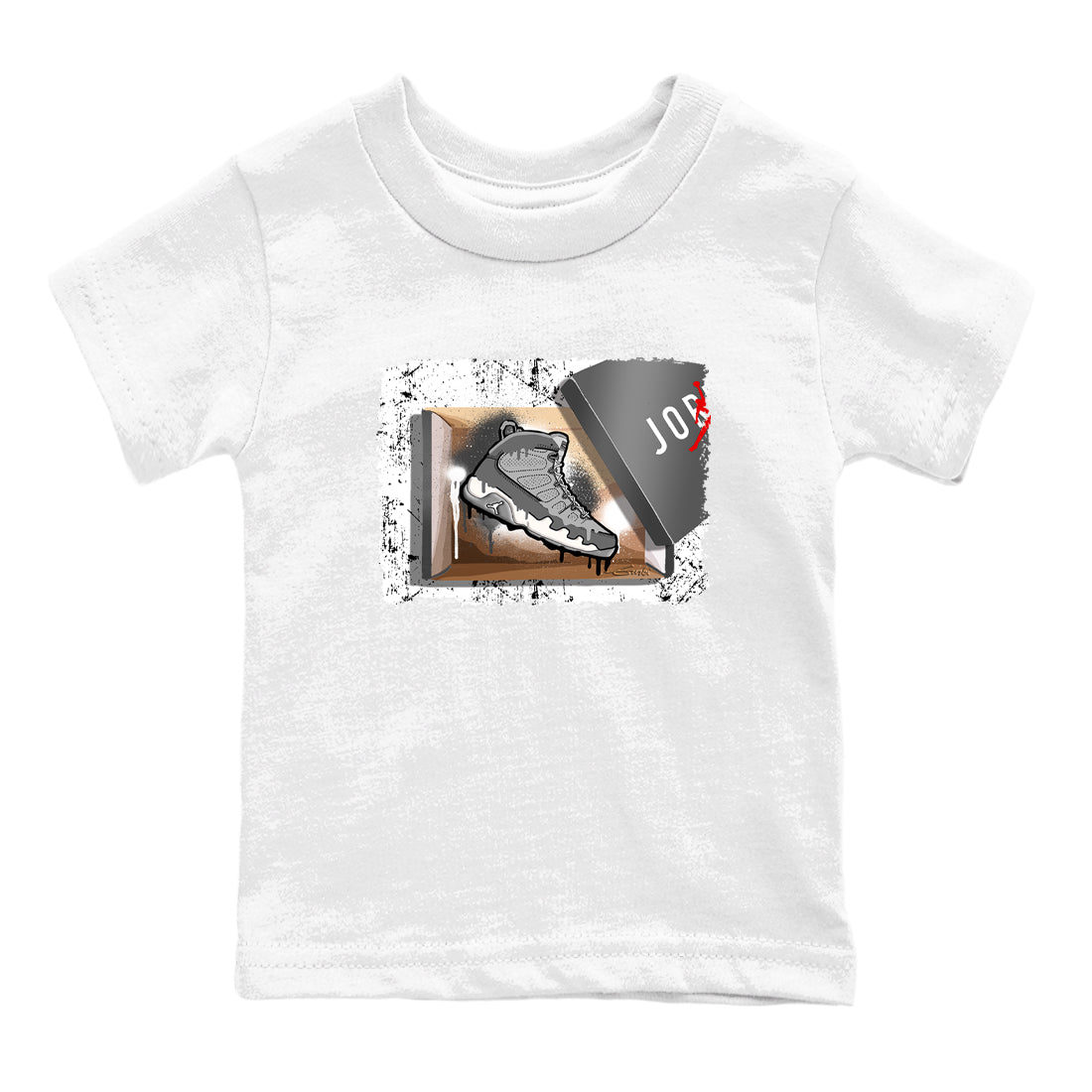 AJ 9 Cool Grey shirts to match jordans New Kicks best t shirts to wear with jordans Air Jordan 9 Retro Cool Grey match shoes to clothes SNRT Sneaker Tees Youth Baby White 2 tee