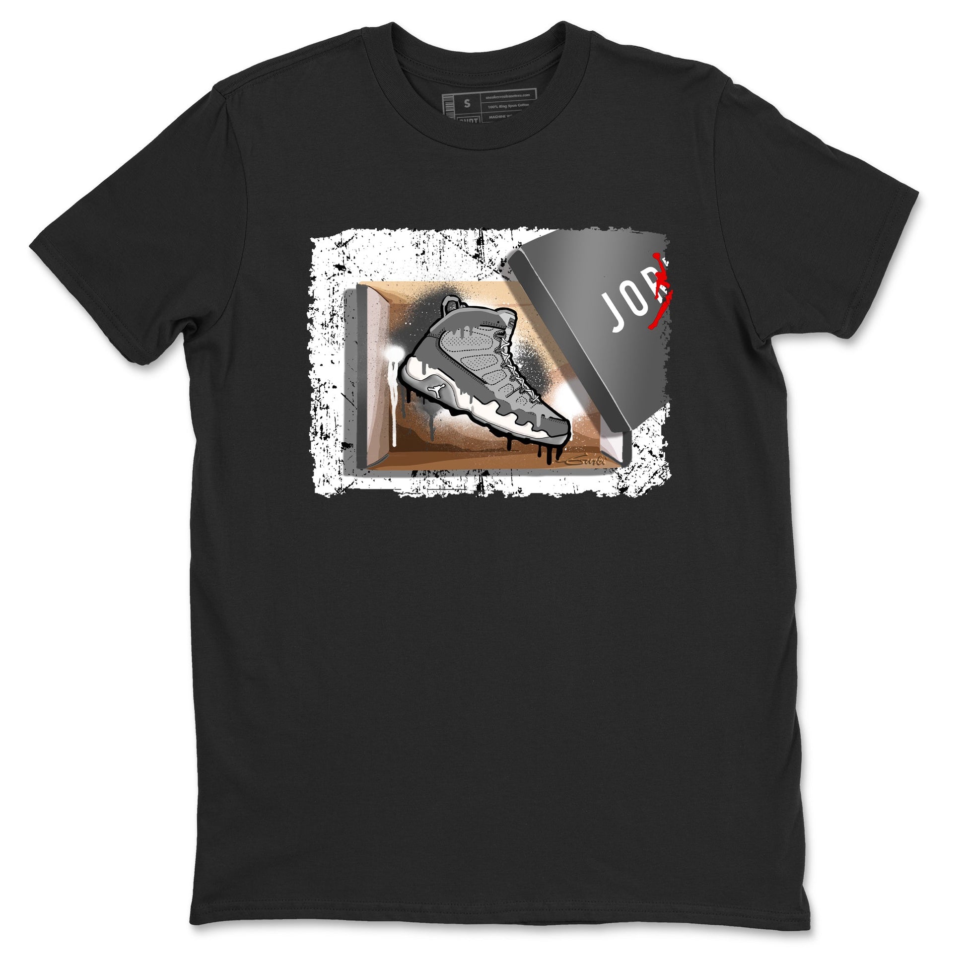 AJ 9 Cool Grey shirts to match jordans New Kicks best t shirts to wear with jordans Air Jordan 9 Retro Cool Grey match shoes to clothes SNRT Sneaker Tees unisex cotton Black 2 shirts