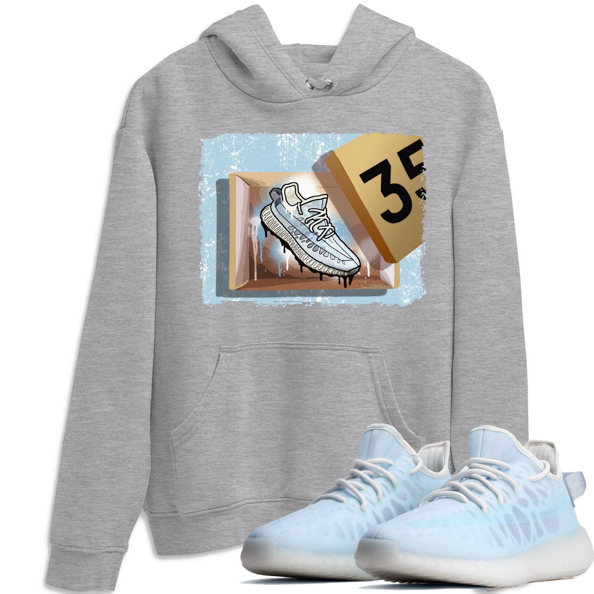 New Kicks Unisex Tops - Yeezy 350 Mono Ice - SNRT Sneaker T-shirts