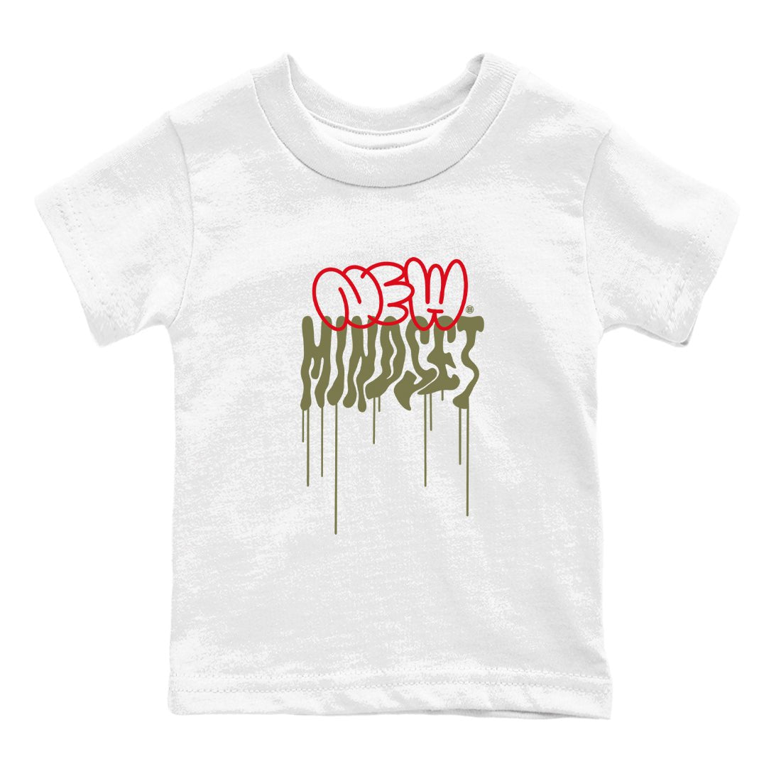 Air Jordan 1 Low Travis Scott Medium Olive shirts to match jordans New Mindset sneaker match tees Air Jordan 1 Travis Scott Medium Olive Sneaker Shirts SNRT Sneaker Tees streetwear brand Baby and Youth White 2 cotton tee