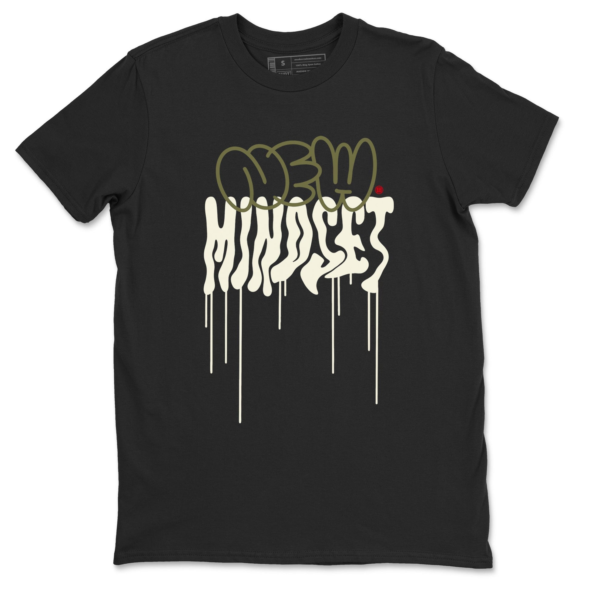 Air Jordan 1 Low Travis Scott Medium Olive shirts to match jordans New Mindset sneaker match tees Air Jordan 1 Travis Scott Medium Olive Sneaker Shirts SNRT Sneaker Tees streetwear brand Black 2 unisex cotton tee