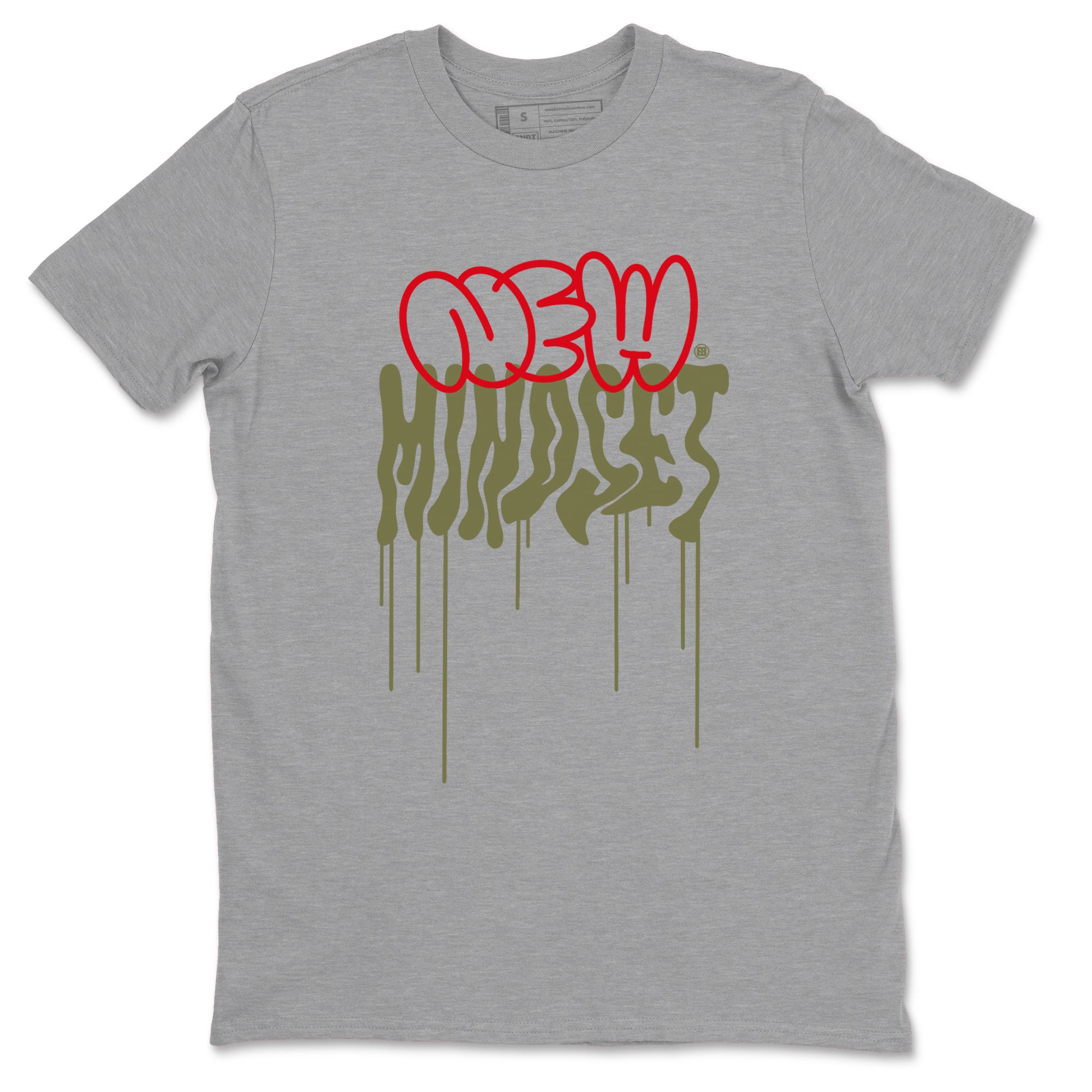 Air Jordan 1 Low Travis Scott Medium Olive shirts to match jordans New Mindset sneaker match tees Air Jordan 1 Travis Scott Medium Olive Sneaker Shirts SNRT Sneaker Tees streetwear brand Heather Grey 2 unisex cotton tee