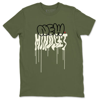 Air Jordan 1 Low Travis Scott Medium Olive shirts to match jordans New Mindset sneaker match tees Air Jordan 1 Travis Scott Medium Olive Sneaker Shirts SNRT Sneaker Tees streetwear brand Military Green 2 unisex cotton tee