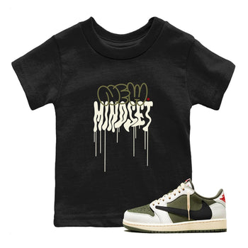Air Jordan 1 Low Travis Scott Medium Olive shirts to match jordans New Mindset sneaker match tees Air Jordan 1 Travis Scott Medium Olive Sneaker Shirts SNRT Sneaker Tees streetwear brand