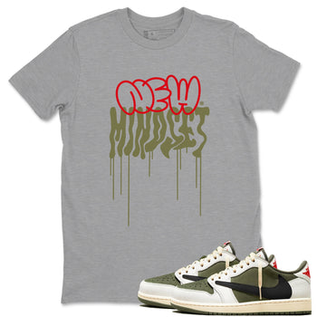 Air Jordan 1 Low Travis Scott Medium Olive shirts to match jordans New Mindset sneaker match tees Air Jordan 1 Travis Scott Medium Olive Sneaker Shirts SNRT Sneaker Tees streetwear brand