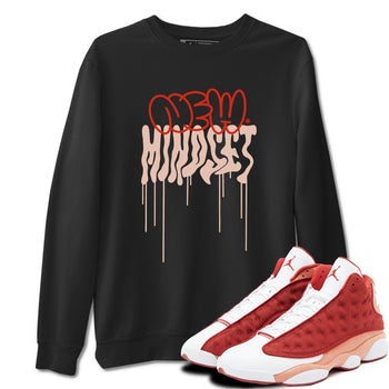 Air Jordan 13 Dune Red shirts to match jordans New Mindset sneaker match tees AJ13 Dune Red Sneaker Shirts SNRT Sneaker Tees streetwear brand Black 1 unisex cotton tee