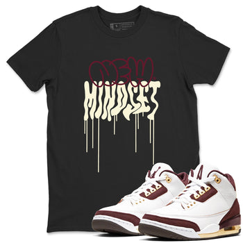 Air Jordan 3 A Ma Maniere x Burgundy Crush shirts to match jordans New Mindset sneaker match tees Jordan 3 A Ma Maniere x Burgundy Crush Sneaker Shirts SNRT Sneaker Tees streetwear brand Black 1 unisex cotton tee