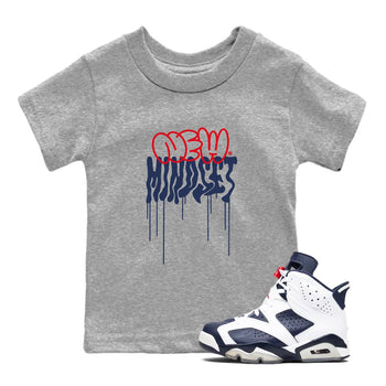 6s Olympic shirts to match jordans New Mindset sneaker match tees Air Jordan 6 Olympic Sneaker Shirts SNRT Sneaker Tees streetwear brand Baby and Youth Heather Grey 1 cotton tee